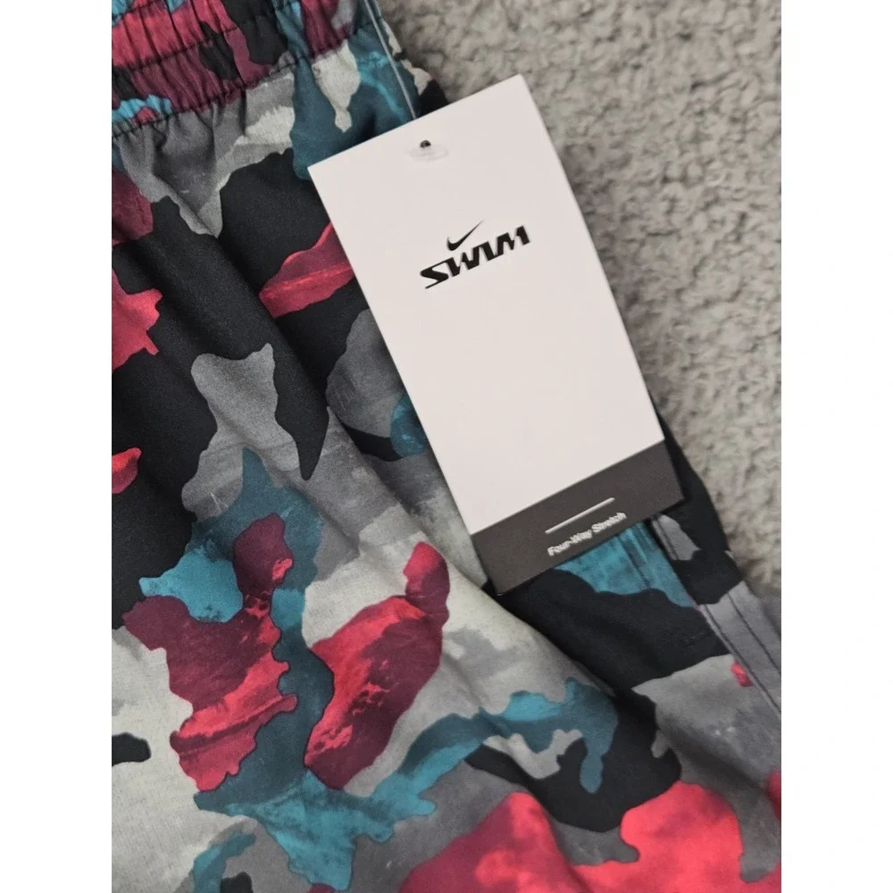 Nike Swim Trunks Men's XXL Dusty Cactus Camo 4 Way Stretch Shorts NWT